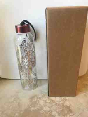 Starbucks 2017 Limited Edition Glass Gold Siren Water Bottle 17oz - Sold on eBay Jan, 12th 2020 for $35.00