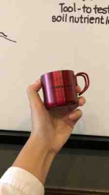 New Starbucks China 2017 Christmas Red Steel Stainless Tasting Cup Bottle 3oz - Sold on eBay Jan, 9th 2020 for $25.00
