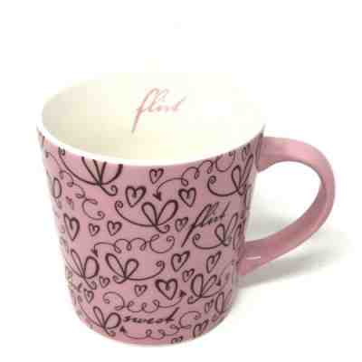2006 Pink Sweet Flirt Valentine Starbucks Coffee Tea Cup Mug Hearts 17oz - Sold on eBay Jan, 4th 2020 for $19.95