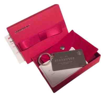STARBUCKS Sterling Silver .925 Gift Card Keychain W/Box ~ $0 Balance ~ 2014 - Sold on eBay Jan, 15th 2020 for $129.95