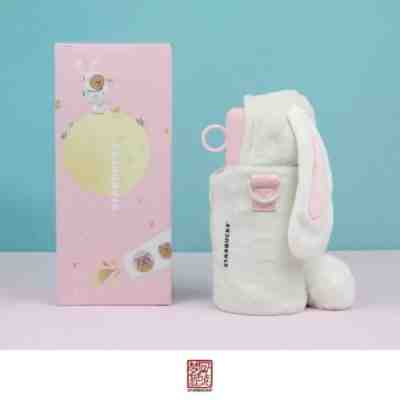 New 2018 Starbucks China Mid Autumn Day 550ml Thermos Pink Rabbit Bear Tumbler - Sold on eBay Jan, 15th 2020 for $120.00