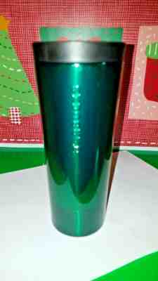  Starbucks Green Stainless Steel Travel Tumbler 16 oz used nice  - Sold on eBay Jan, 14th 2020 for $15.99