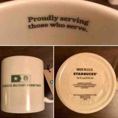 NWT Starbucks Coffee Mug “Proudly Serving Those Who Serve” Military CUP - Sold on eBay Jan, 14th 2020 for $24.00