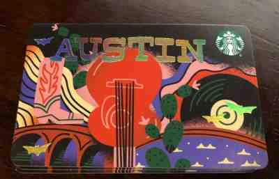 Lot of 8 Starbucks Newest AUSTIN TEXAS CITY CARD Gift Card Zero Balance 2020  - Sold on eBay Jan, 14th 2020 for $49.99