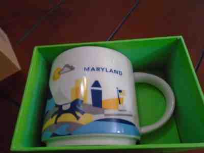 Starbucks You Are Here Mug Maryland USA 14oz Coffee Cup Collection 2015 NEW - Sold on eBay Jan, 14th 2020 for $15.99