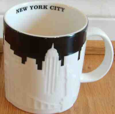 STARBUCKS COFFEE / NEW YORK CITY SKYLINE 3D MUG 16 OZ COLLECTOR SERIES - 2012 - Sold on eBay Jan, 14th 2020 for $17.50