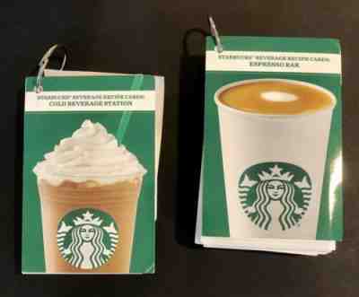 Starbucks Recipe Cards - NEW  100's of official recipes! Barista Training Cards - Sold on eBay Jan, 14th 2020 for $59.99