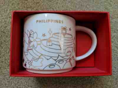 Starbucks You Are Here Mug Philippines Christmas Edition Discontinued 14oz  - Sold on eBay Jan, 14th 2020 for $25.00