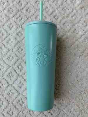 NEW 2019 SUMMER STARBUCKS COLD CUP TIFFANY BLUE STAINLESS STEEL TUMBLER 16oz - Sold on eBay Jan, 14th 2020 for $48.95