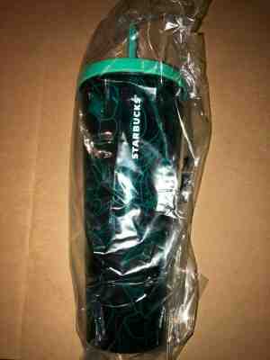 Starbucks 2019 Teal Floral Print Acrylic Cold Cup Tumbler Venti 24oz NEW - Sold on eBay Jan, 14th 2020 for $29.99