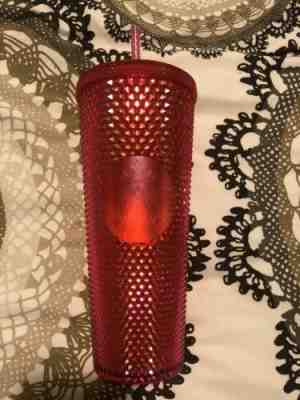 NEW Starbucks Christmas Holiday Hot Pink Studded Venti Tumbler Cup 2019  - Sold on eBay Jan, 14th 2020 for $24.99