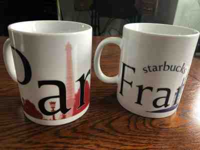 Starbucks Coffee FRANCE PARIS Collector Series City Mugs 20 oz.  EUC - Sold on eBay Jan, 14th 2020 for $54.95