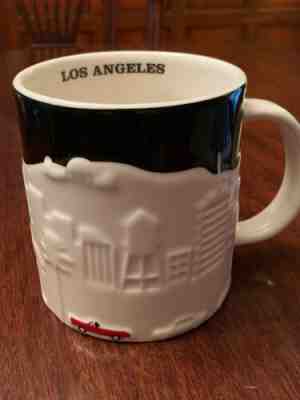 Starbucks Los Angeles City 2012 Relief Mug 18 Ounce Black White - Sold on eBay Jan, 14th 2020 for $22.99