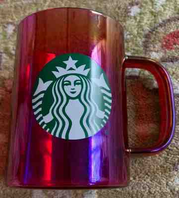 2019 STARBUCKS RED IRIDESCENT HOLIDAY MUG CUP-14 OZS.-NEW! - Sold on eBay Jan, 14th 2020 for $19.99