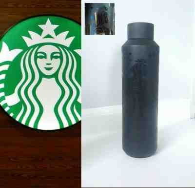 RARE LTD Starbucks 20oz Insulated Embossed Mermaid Siren/Drawing Bottle - Black - Sold on eBay Jan, 14th 2020 for $23.99