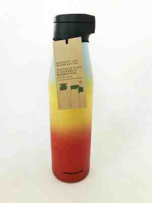 Summer 2019 RAINBOW Starbucks Magnetic lid Stainless Steel Water Bottle 20oz - Sold on eBay Jan, 14th 2020 for $34.88