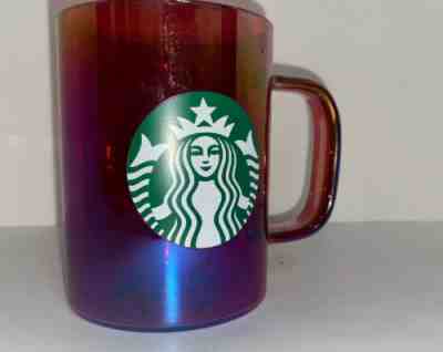 Starbucks 2019 Holiday Mug Iridescent Glass 14 oz Christmas Red Cup NEW  - Sold on eBay Jan, 14th 2020 for $24.99