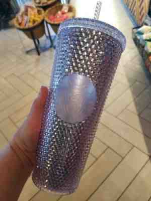 Holiday Starbucks 2019 Venti Bling Platinum Silver Studded Tumbler Cup - Sold on eBay Jan, 14th 2020 for $30.00