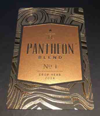 Starbucks Reserve Taster card Pantheon Blend No. 1, 2014 Entre Volcanes - Sold on eBay Jan, 14th 2020 for $59.99
