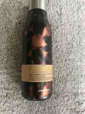 Starbucks Stainless Brown Black Tortoise Matte Water Bottle Twist Cap 20oz NEW - Sold on eBay Jan, 14th 2020 for $27.00