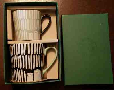 Starbucks Polar Bear Mug Set Adult & Child   2016 -  New in Gift Box  RARE - Sold on eBay Jan, 13th 2020 for $18.00