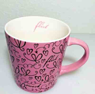 Starbucks 2006 Sweet Flirt Pink Valentine Coffee Mug Tea Cup Hearts 17 Ounces - Sold on eBay Jan, 14th 2020 for $19.49