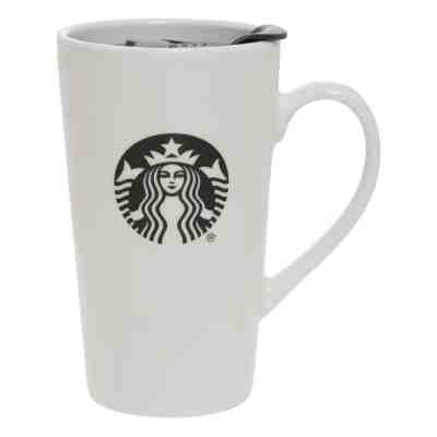 Starbucks Coffee Travel Tumbler Ceramic Mug 14 oz Black Siren w/ Lid 2018 * NEW - Sold on eBay Jan, 16th 2020 for $19.99