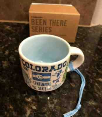 Starbucks MINI Colorado Been There Mug Ornament 2 oz Blue NIB - Sold on eBay Jan, 16th 2020 for $17.99