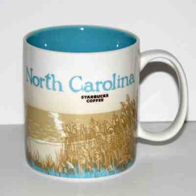 STARBUCKS Collector Series mug NORTH CAROLINA 2011 16 oz NC blue - Sold on eBay Jan, 15th 2020 for $17.99