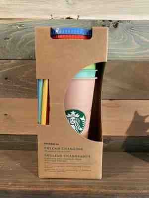 Starbucks Color Changing Reusable Cold Cups New 2019 Set of 5 USA Today 1 BOX - Sold on eBay Jan, 15th 2020 for $84.99