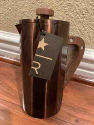 NEW Reserved Starbucks Stainless Steel Press with Walnut Handle - Copper, 8-cup - Sold on eBay Jan, 15th 2020 for $57.77