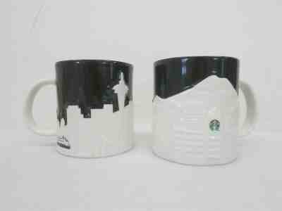 Lot of 2x Starbucks Skyline Mugs Collector Series - 2012 Seattle 12 Ounces - Sold on eBay Jan, 15th 2020 for $32.88