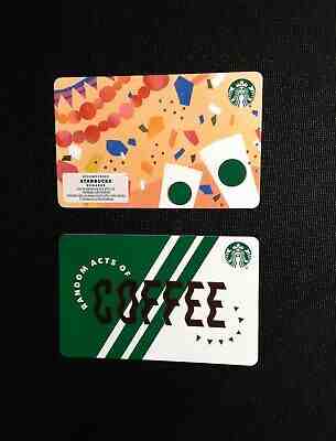 ???????? STARBUCKS "??" ( BLACK BAR ) & " R " MARKER GIFT CARD ( 2 PCS) - RARE  NEW  - Sold on eBay Jan, 15th 2020 for $19.99