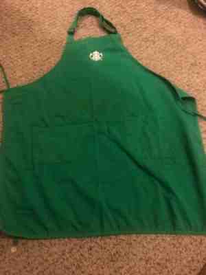 Starbucks Coffee Barista Green Apron Authentic Used - Sold on eBay Jan, 15th 2020 for $16.00