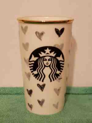 Starbucks 2014 Black Hearts Tumbler From DOT Collection & Leeds Journal Notebook - Sold on eBay Jan, 15th 2020 for $15.85