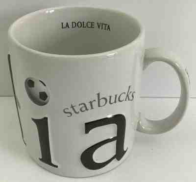 Starbucks Barista Italia Mug Coffee Cup Italia 3D La Dolce Vita 2002 18 Oz - Sold on eBay Jan, 15th 2020 for $37.00