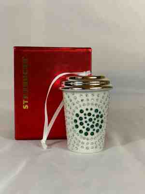 2014 Starbucks Swarovski Christmas Ornament Coffee Cup New in Box - Sold on eBay Jan, 15th 2020 for $35.00