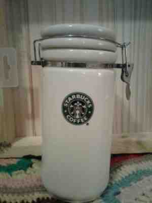 Authentic Starbucks Bee House Coffee Canister White with Mermaid Logo 7" - Sold on eBay Jan, 15th 2020 for $17.25