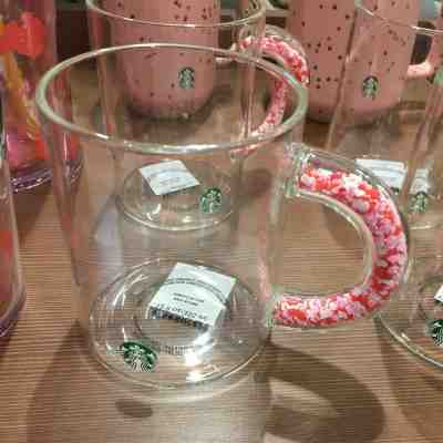*RARE* Starbucks 2020 Confetti Hearts Handle Glass Mug Valentines Cup NEW!! - Sold on eBay Jan, 15th 2020 for $29.99