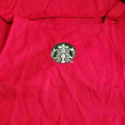 Starbucks Coffee Barista Red Apron Holiday Seasonal Authentic Gently Used - Sold on eBay Jan, 15th 2020 for $15.00
