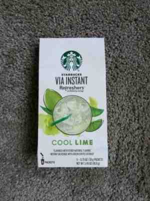 Starbucks Via Instant Refreshers Cool Lime 5-0.7 oz Single Serve Packets - Sold on eBay Jan, 15th 2020 for $27.00