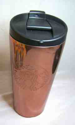 New Starbucks 2015 Stainless Steel Copper  Tumbler, 16 oz. - Sold on eBay Jan, 15th 2020 for $19.51