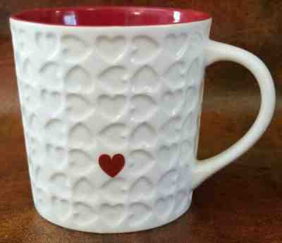 VTG 2007 WHITE STARBUCKS LOVE RED HEART VALENTINE 16 OZ COFFEE CUP MUG  - Sold on eBay Jan, 15th 2020 for $27.00