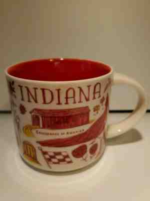 Starbucks "Been There" Indiana 14 oz Mug The Hoosier State - Sold on eBay Jan, 15th 2020 for $16.99