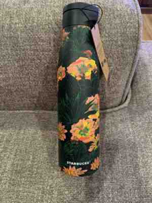 Starbucks 20 fl oz Magnetic Lid Floral Water Bottle 2019 Brand NEW with Tags - Sold on eBay Jan, 15th 2020 for $24.99