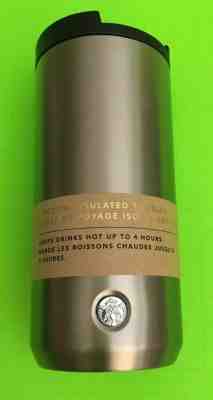 ??Starbucks Vacuum Insulated Flip-Top Silver Stainless Steel Tumbler 12 oz NEW?? - Sold on eBay Jan, 15th 2020 for $34.00