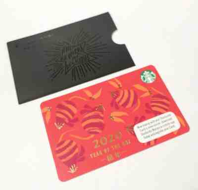 Starbucks Card Malaysia ~ Rat Chinese New Year set of 2 - Sold on eBay Jan, 15th 2020 for $27.00