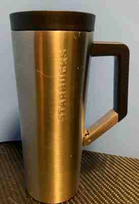 Starbucks Stainless Steel Clip On Handle Tumbler 16 Oz Hot Cold Cup GC - Sold on eBay Jan, 17th 2020 for $26.95