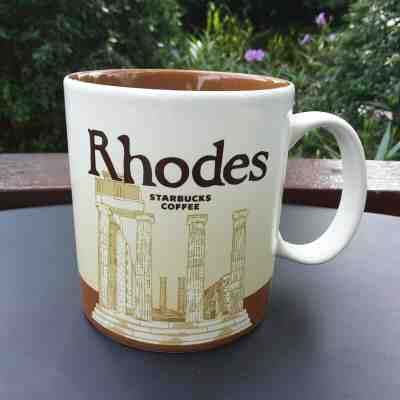 Original Starbucks City Mug 16 oz Global icon city Rhodes, Greece Series 2017 - Sold on eBay Jan, 17th 2020 for $22.95