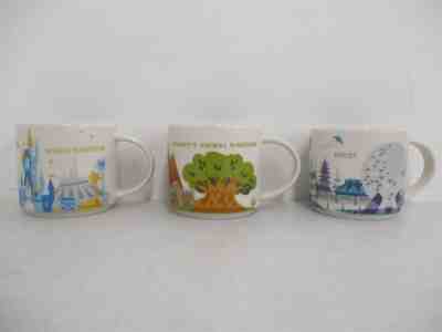 3x Starbucks Disney Parks Mugs Magic Kingdom Disney's Animal Kingdom & Epcot - Sold on eBay Jan, 17th 2020 for $59.00